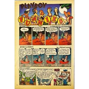 Playboy Magazine "Funnies" Vintage Cartoon Humor